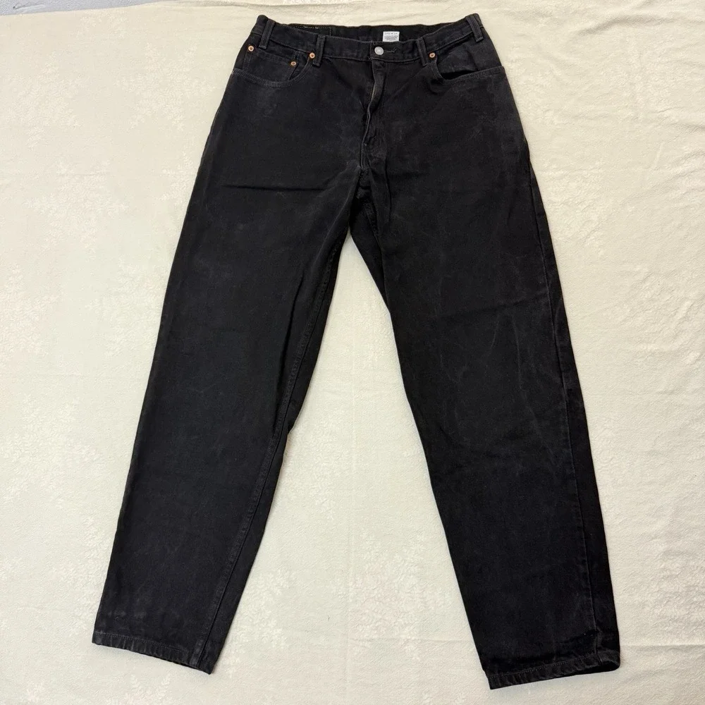 VTG Levis 560 Loose Fit Tapered Leg Jeans Mens 36x34 Black 90s Y2K USA Style